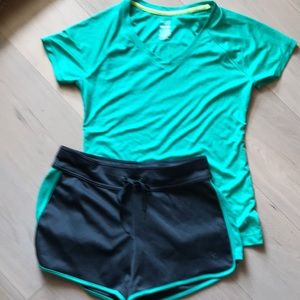 Danskin now shorts and top